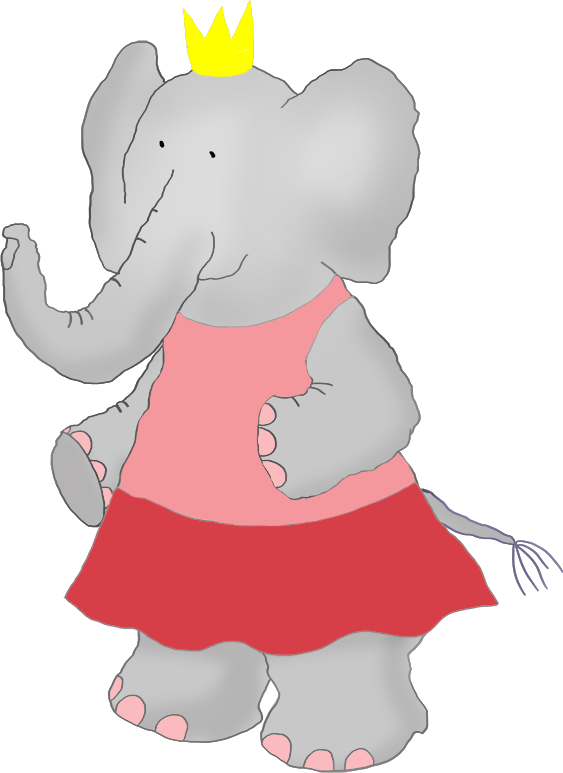 cartoon elephant princess