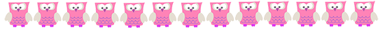 pink owl border