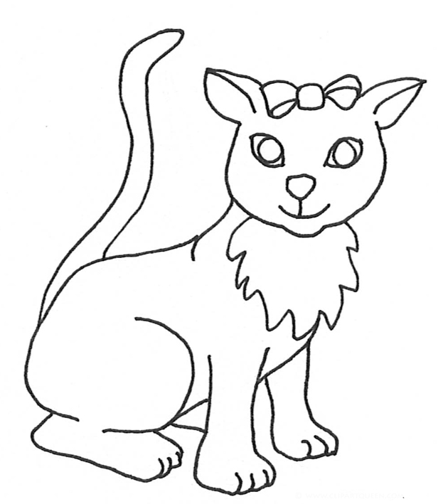 cat with big eyes drawing