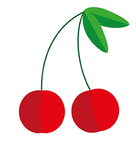 cherry fruit symbol drawing