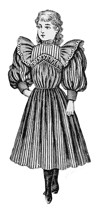 Victorian children's clothing 1896