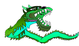 Chinese dragon green