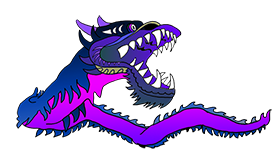 Chinese dragon purple