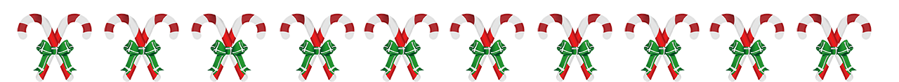 Christmas candy cane border