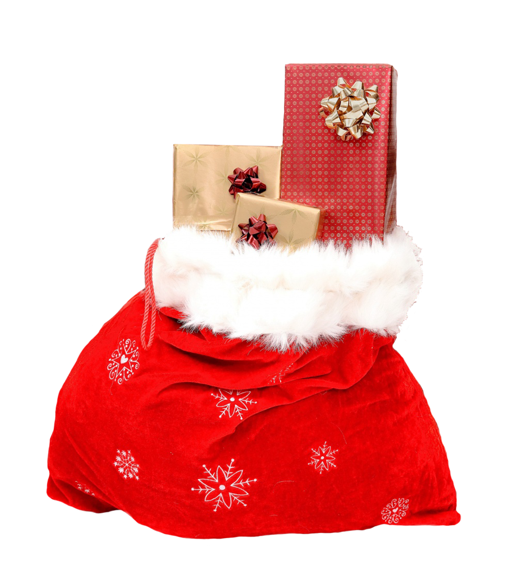 Christmas sack with gifts