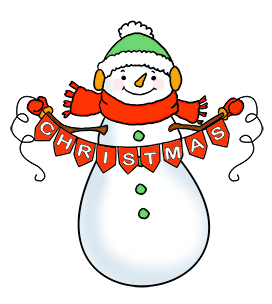 Christmas snowman greeting