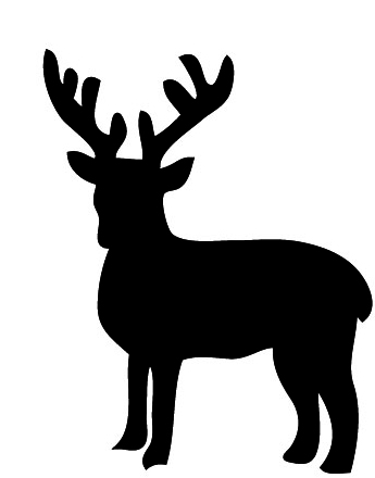 Free silhouette of reindeer