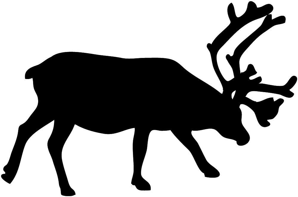 Free silhouettes of reindeer