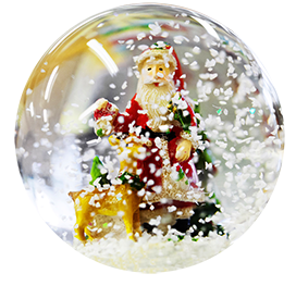 Christmas snow globe