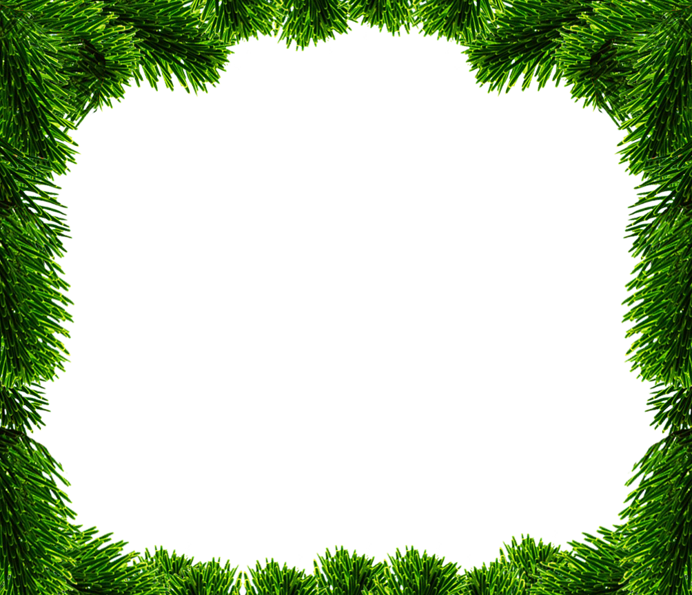 Christmas frame spruce