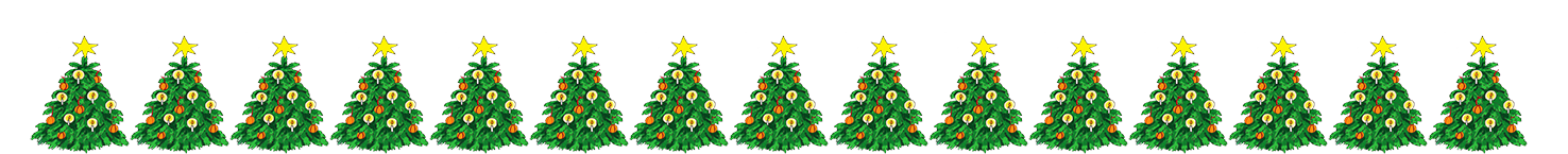 Christmas tree border