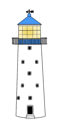 clip art lighthouse sketch