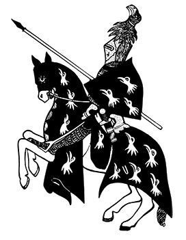 clipart medieval knight on horse