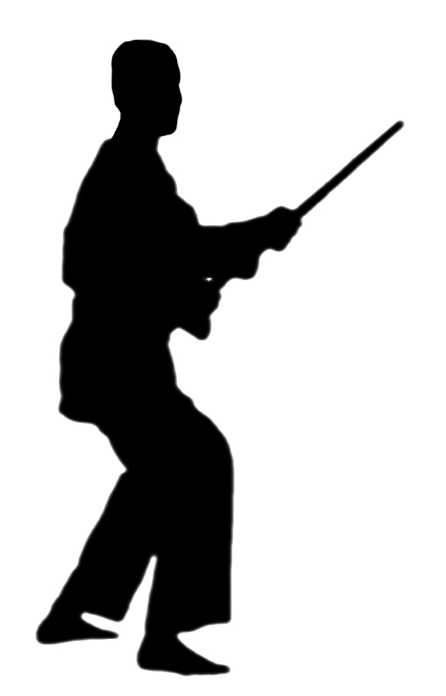 clipart of martial arts position