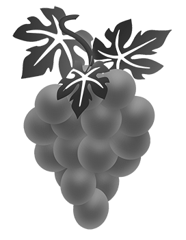 black white fruit clipart grapes