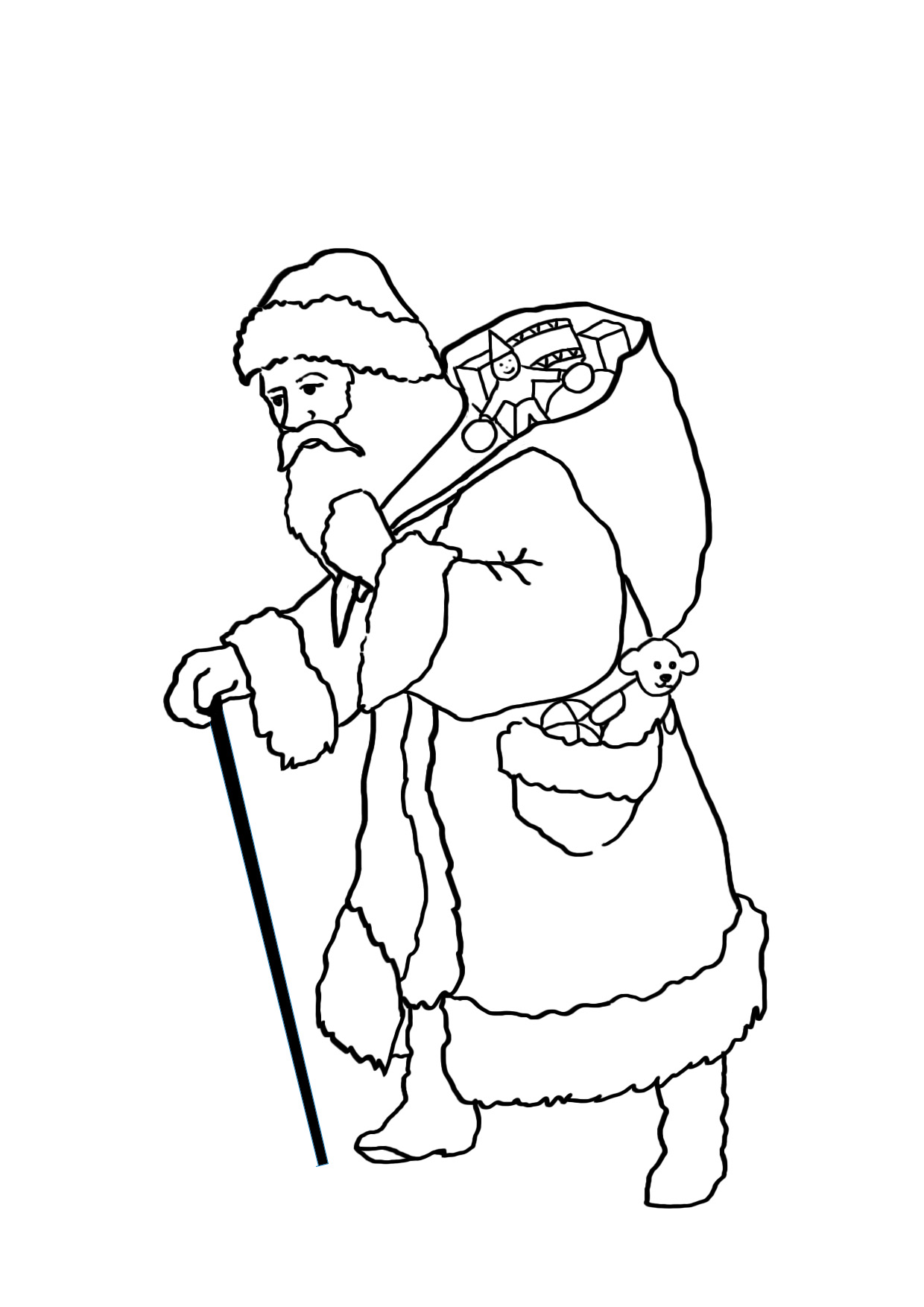 coloring page for Christmas