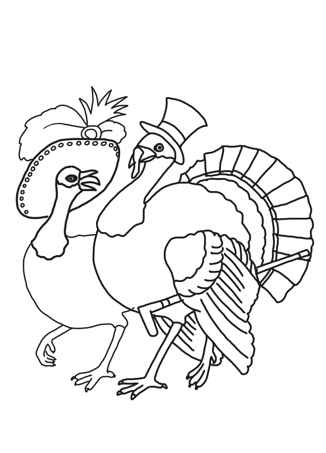 turkey couple thanksgiving parade