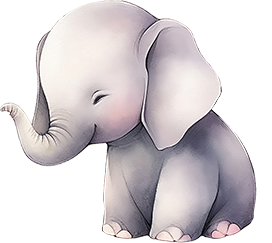 cute baby elephant drawing
