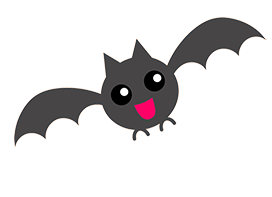 cute bat for Halloween
