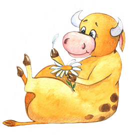 cute cartoon cow drawing