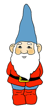 cute garden gnome clipart