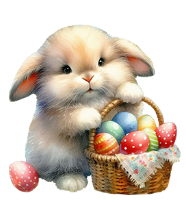 cute little Easter bunny clipart