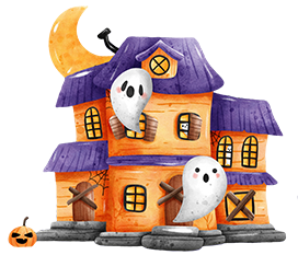 cute spooky Halloween house