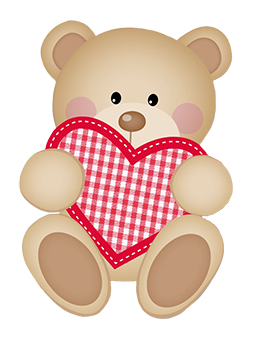 cute Valentine bear clipart