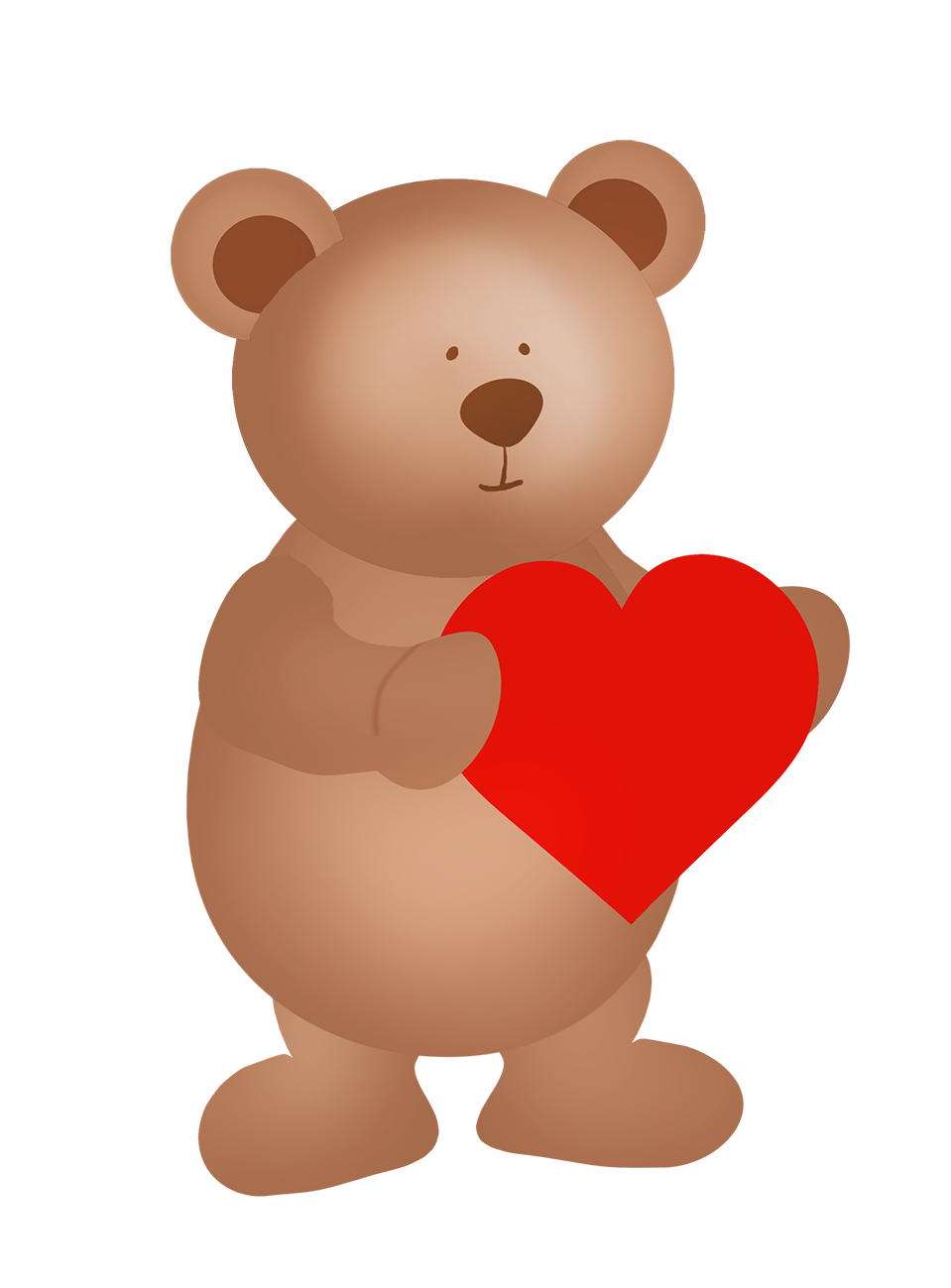 Valentines Day Clipart-valentines day bear holding heart balloon clipart