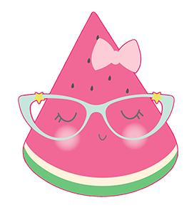 cute-watermelon cartoon figure