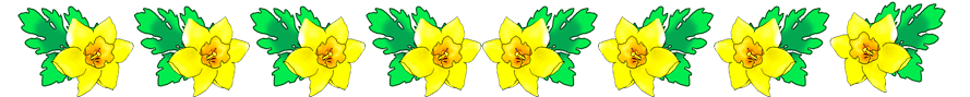Daffodil border for Easter