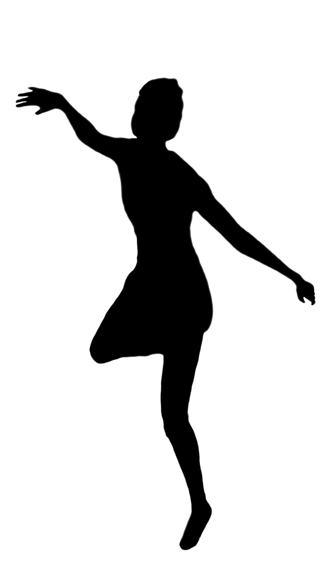 dancing woman silhouette