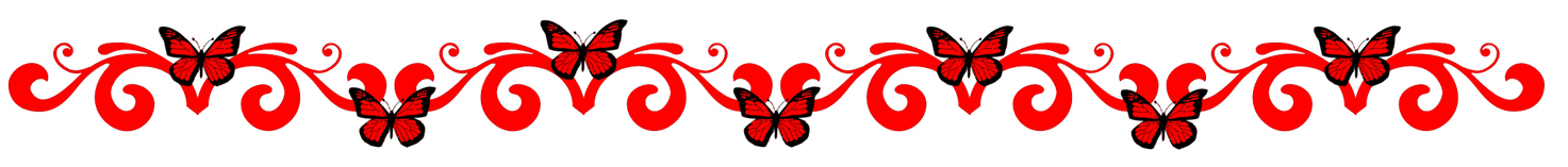 red butterfly border