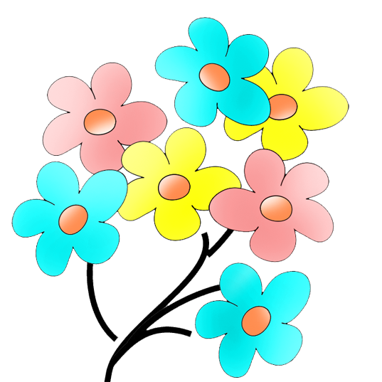 different flower drawings