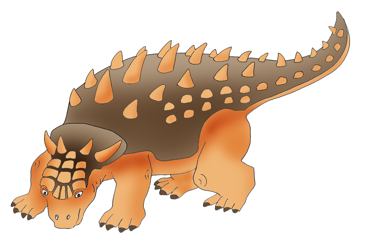 Ankylosaurus dinosaur clipart