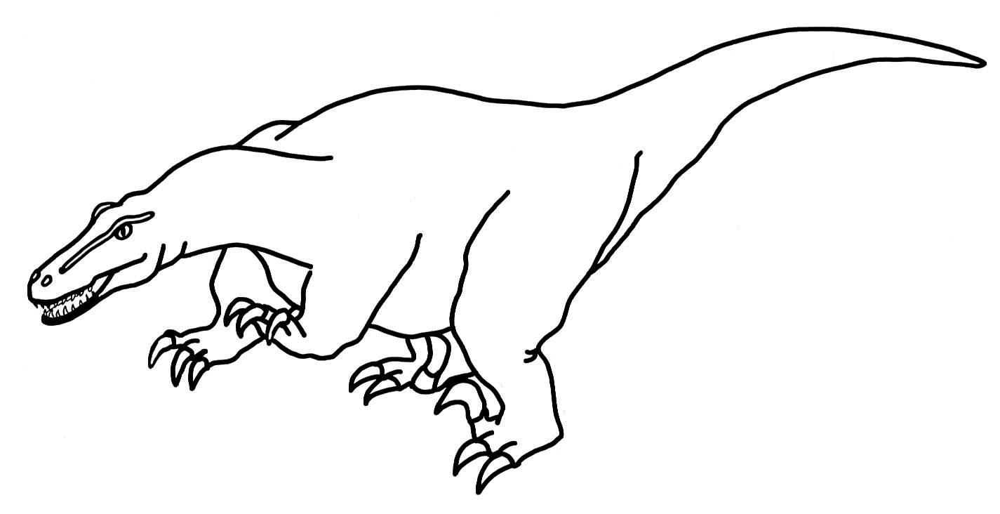 dinosaur coloring sheets Deinonychus