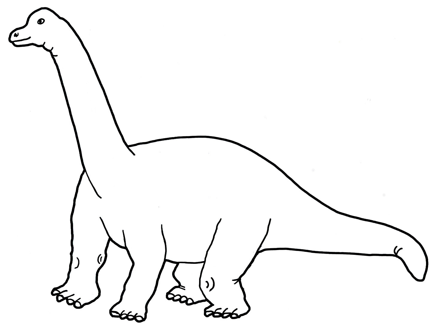 dinosaur coloring page sauropod