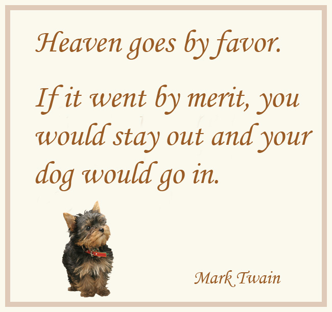 dog picture quote mark twain