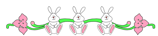 Easter rabbit page divider