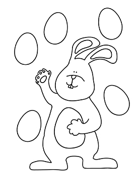Easter coloring pages bunny eggs
