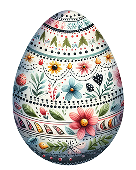 Decorated Easer egg clipart