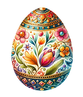 Easter egg drawing clipart