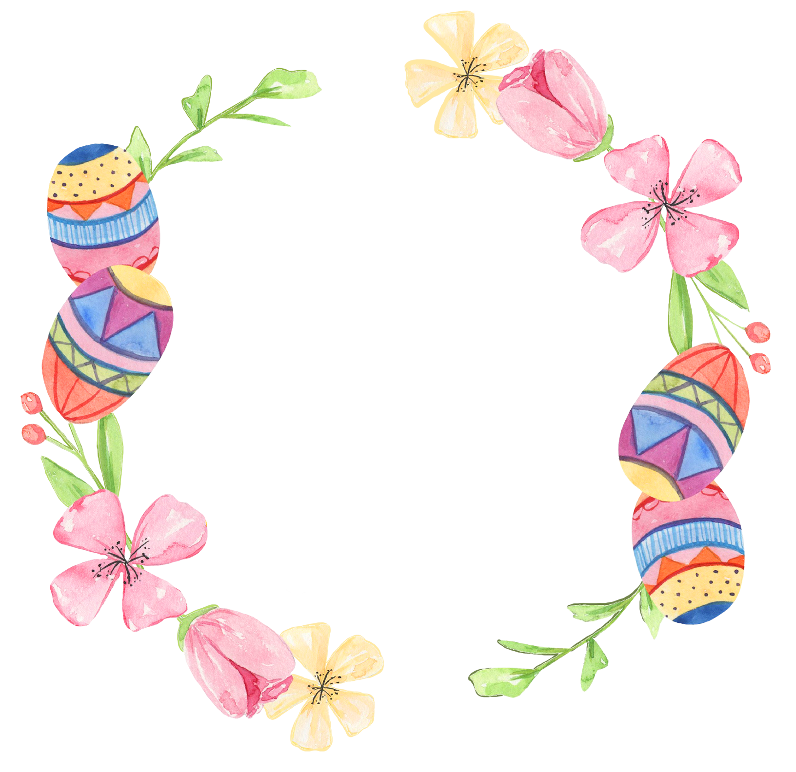 Easter flower egg cirkel