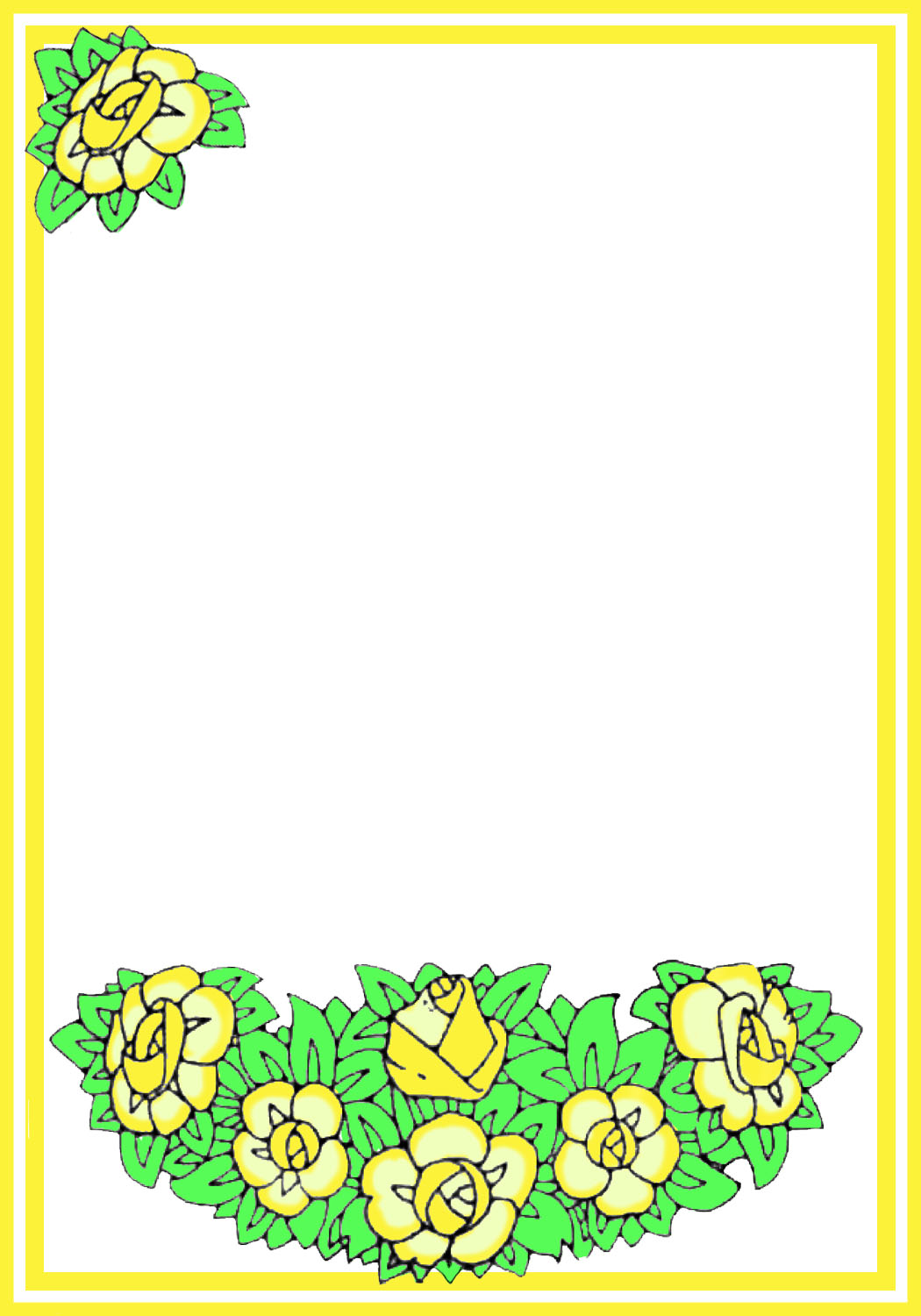 Easter flower frame