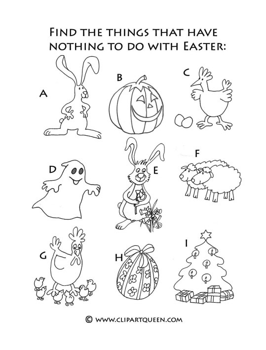 Easter activities drawing