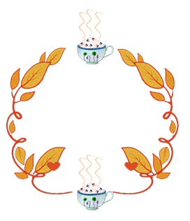 fall wreath hot cocoa