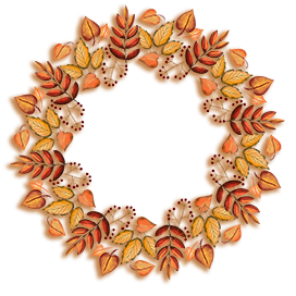 delicate fall wreath