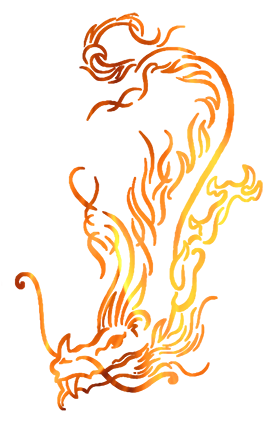 fire dragon clipart