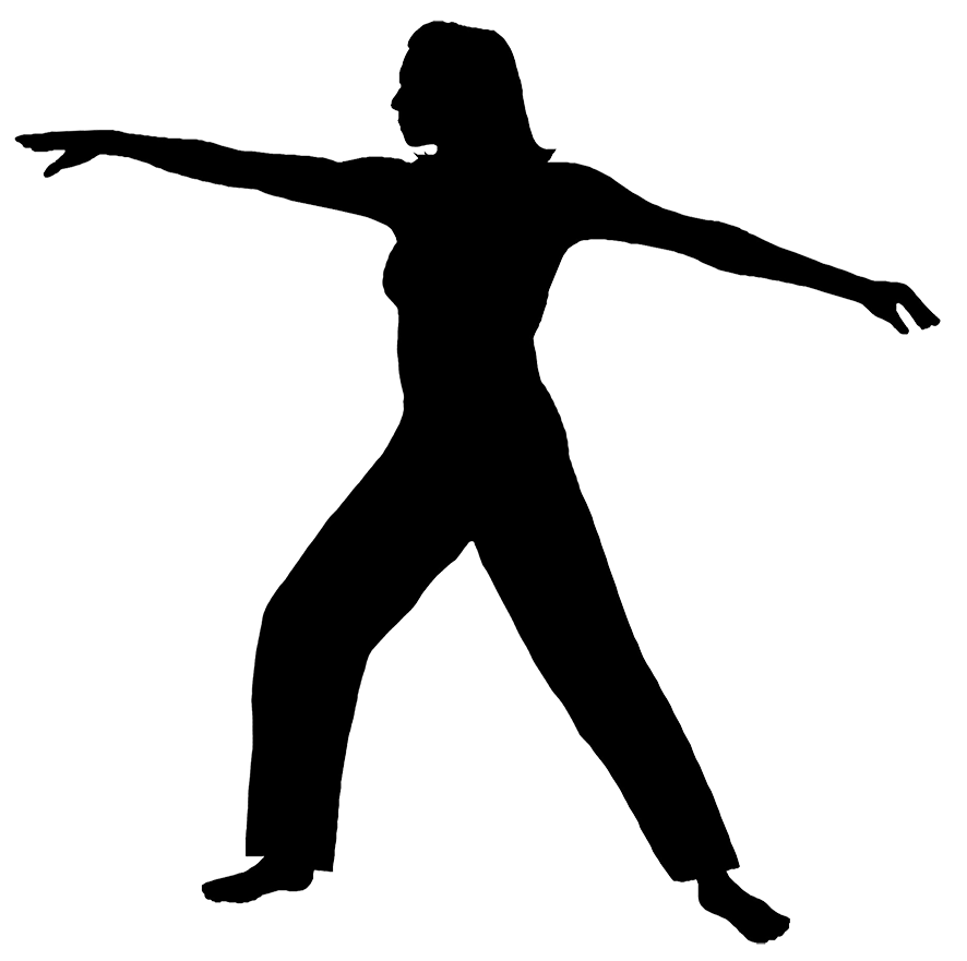 fitness silhouette of woman