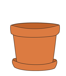 flower pot clipart